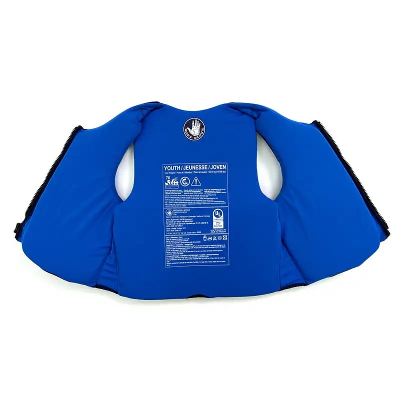 Младежки Evoprene PFD, спасителна жилетка и жилетка за тийнейджъри, 55-88 паунда, синьо