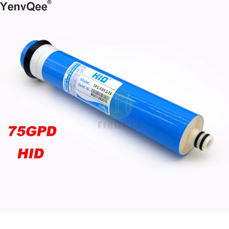 Мембрана HID TFC 1812 - 75 GPD РО За 5-Ступенчатого Филтър-пречистване на вода Система за Обратна Осмоза Стандарт NSF/ANSI