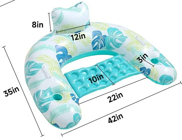 Басейн от PVC, надуваеми плаващи Дренаж, Плаващ лихвен легло за възрастни, Детски басейн, Плаващ стол, U-образна стол