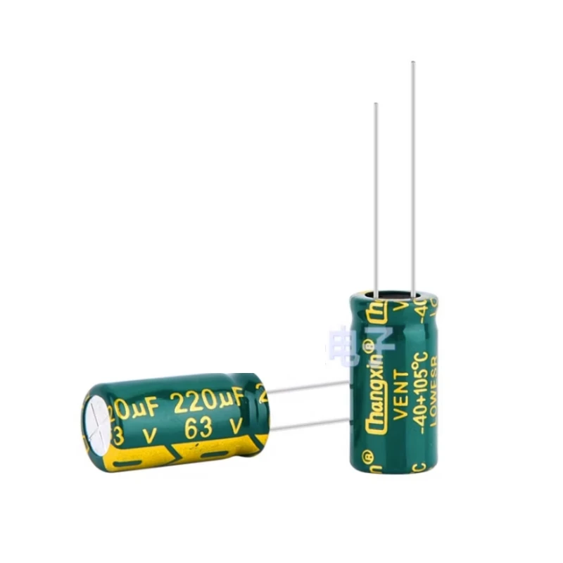63V220UF10X20/10X17 мм, високочестотен низкоомный, дълъг живот, висока електролитни кондензатори 10 бр.