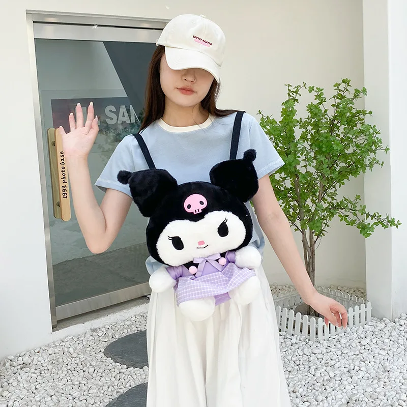 Sanrio натурална униформи кукла Куроми Плюшен чанта Раница mymelody