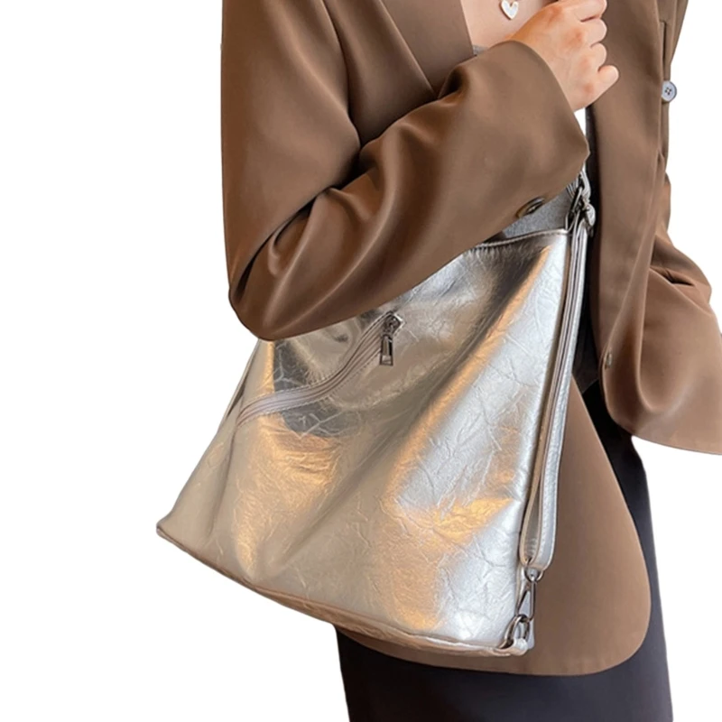 Дамска Чанта, Дамска чанта за през рамото от Изкуствена Кожа, Модерна Чанта-Седло за Момичета, Голяма Чанта Голям за Работа и Училище, Британска Stlye
