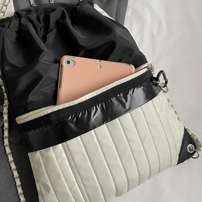 Модни Маркови Дизайнерски Найлонови торби през рамо Дамски чанти и портмонета, Нови раница на съвсем малък, чанти-незабавни посланици