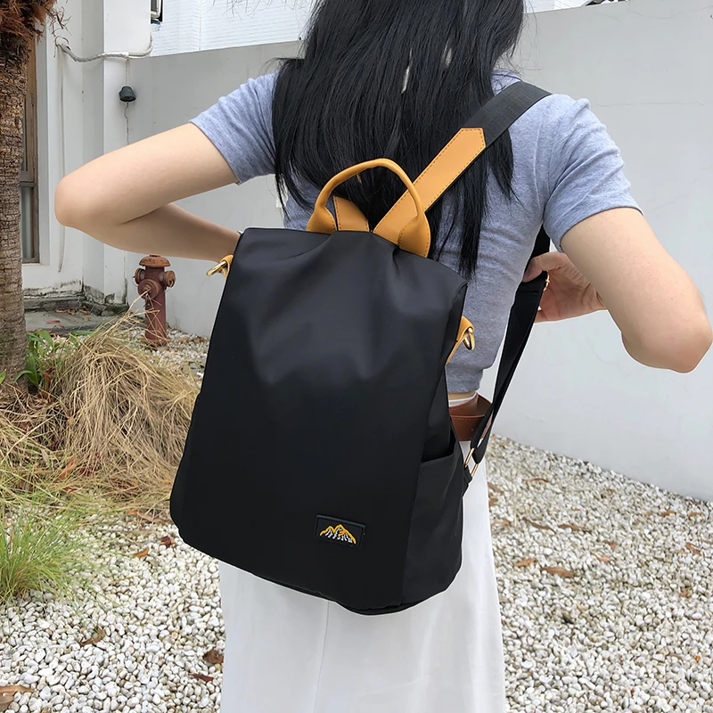Водоустойчив Оксфордския женски раница, модерен анти-кражба училищна чанта за момичета, Дизайнерска дамска чанта на рамото за пътуване с голям капацитет
