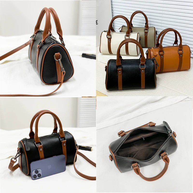 Луксозна Дамска чанта-тоут от естествена кожа, Качествена ръчна Чанта, Модерен Дамски чанта през рамо, Дизайнерски портфейл, Дамска чанта-месинджър от телешка кожа, чанта