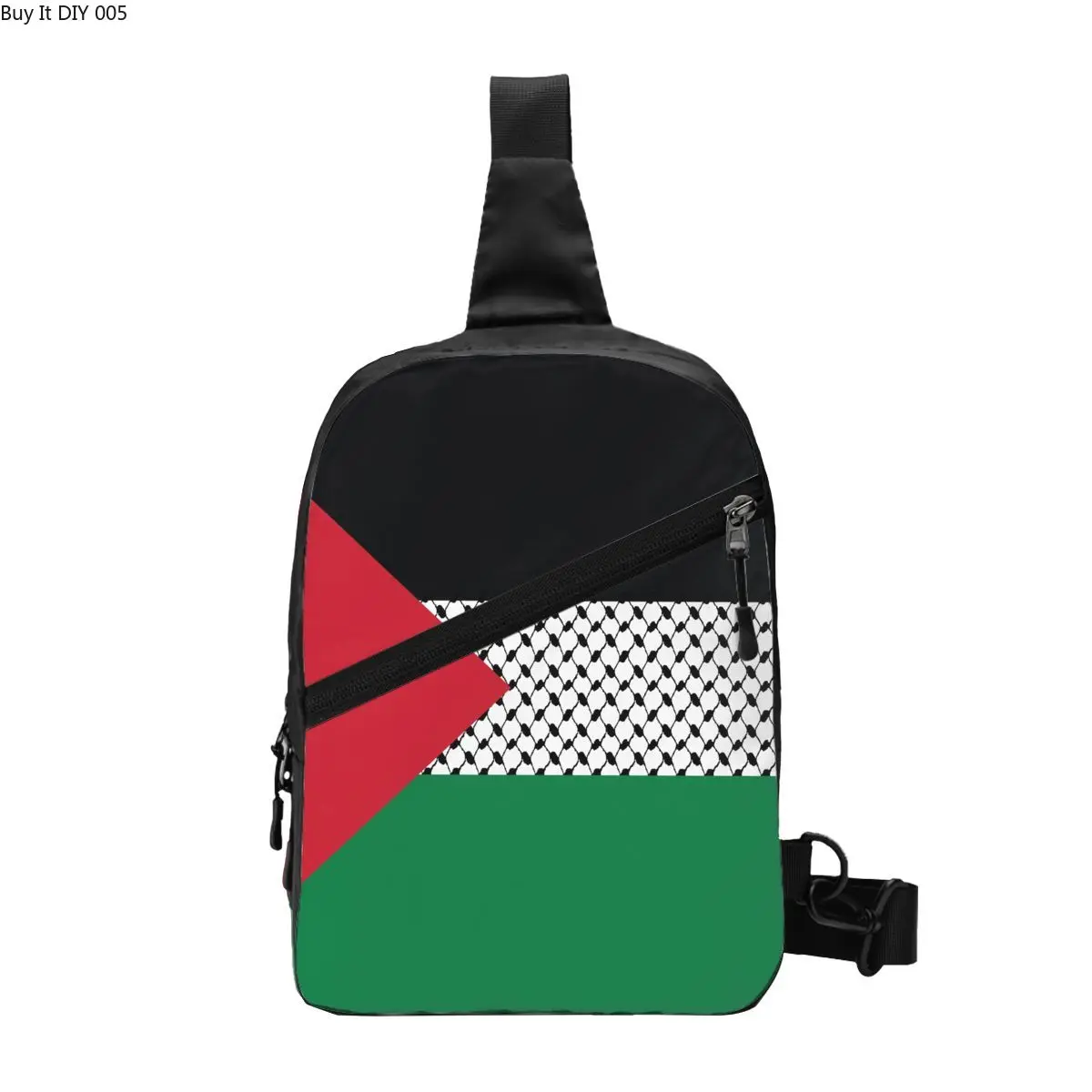 Случайни Раница-прашка с флага на Палестина, Мъжки Палестинското Хата-Куфия с шарени Кеффии, чанта през рамо за пътуване