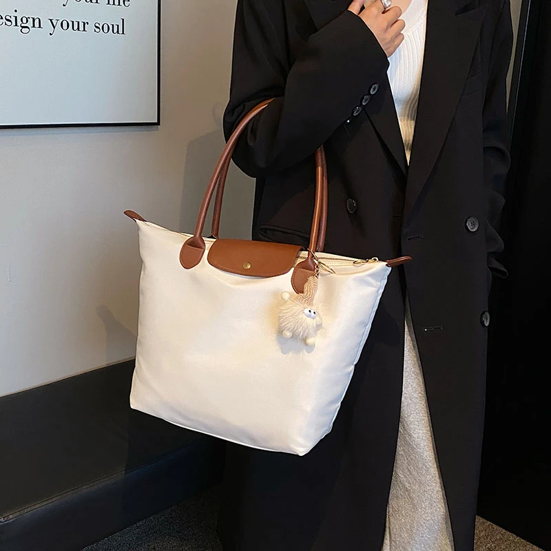 Тенденцията, лидер на продажбите, чанти през рамо с Юфка, Висококачествен Найлон Дамски Подмышечная чанта, портфейл, Дизайнерска чанта, чанта за чанта, Луксозна Дамска чанта-скитник