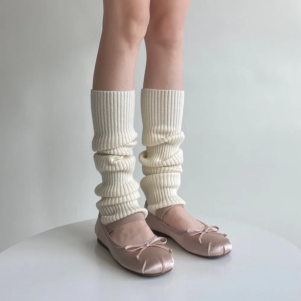 Вълнени възли гамаши Y2K в стил пънк, Дълги чорапи на една кука в готически стил, есенно-зимния женски калъф за краката