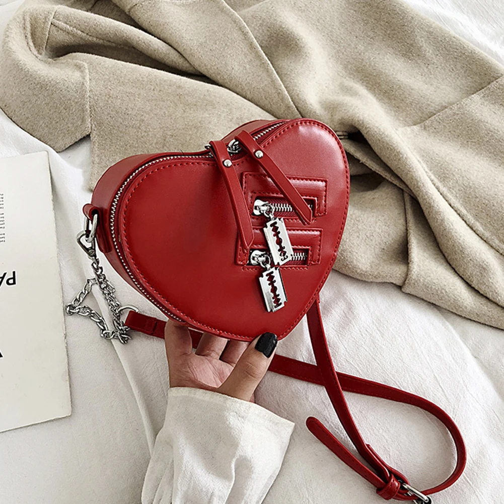 Дамски Модни чанти-тоут Clash of Colors Клатч във формата на Сърце, Чантата е от Изкуствена Кожа, Bag-Чанта за Пътуване, пазаруване, Ежедневна Употреба