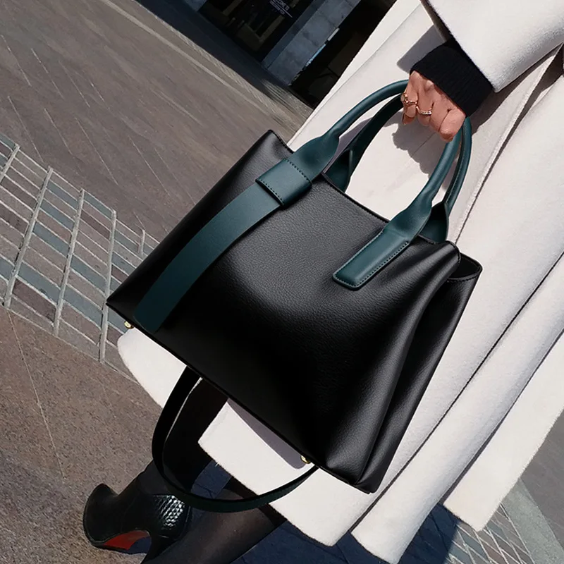 Пролетта на Известни Дизайнерски Обикновен Дамски Кожени чанти 2023, Нови Луксозни Модни Чанти-незабавни посланици Голям капацитет, Ежедневни чанти