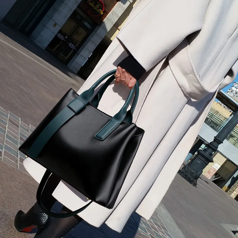 Пролетта на Известни Дизайнерски Обикновен Дамски Кожени чанти 2023, Нови Луксозни Модни Чанти-незабавни посланици Голям капацитет, Ежедневни чанти