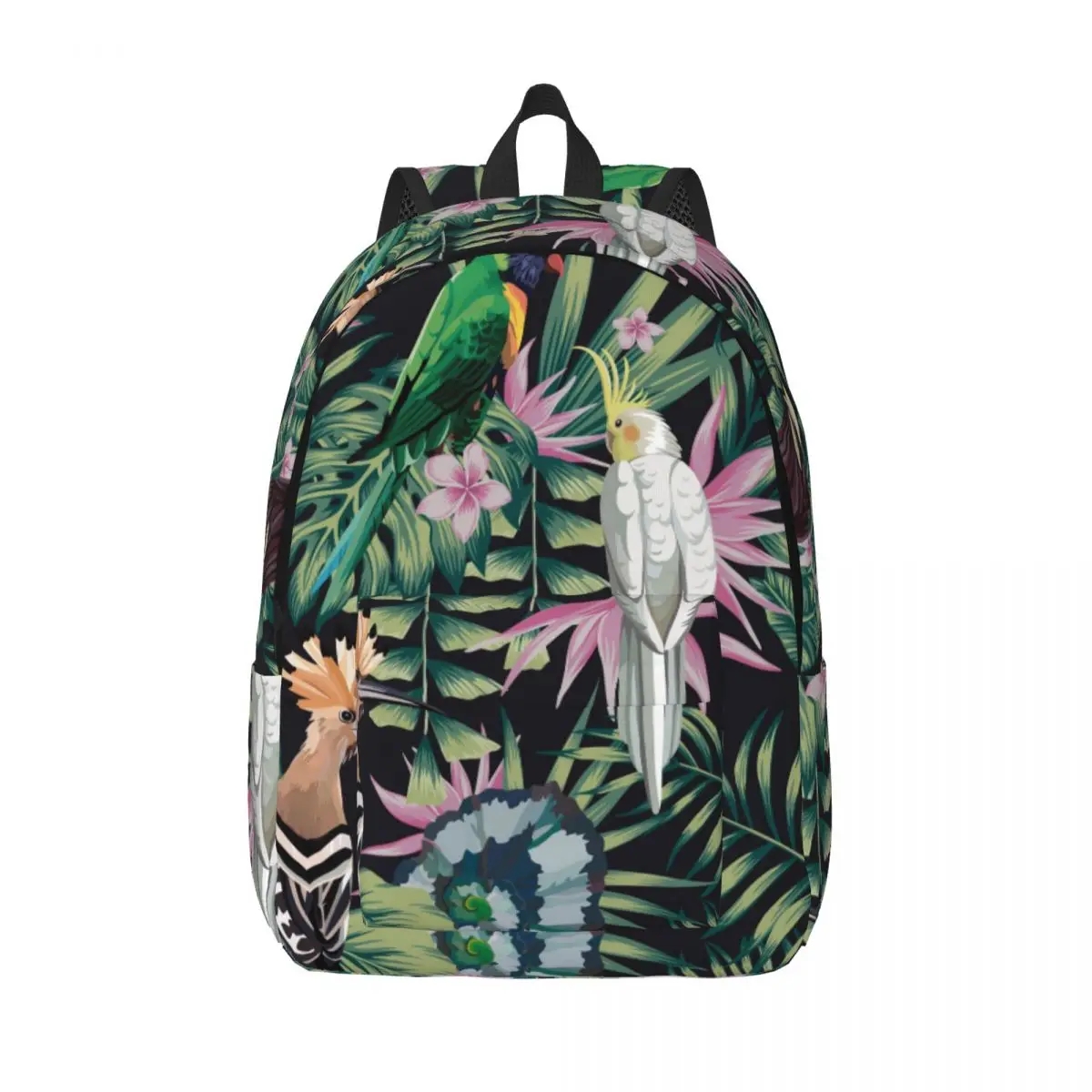 Студентски чанта, Тропически Папагал, Растения Удод, Цветя, Раница за родители и деца, Лека раница, Чанта за лаптоп