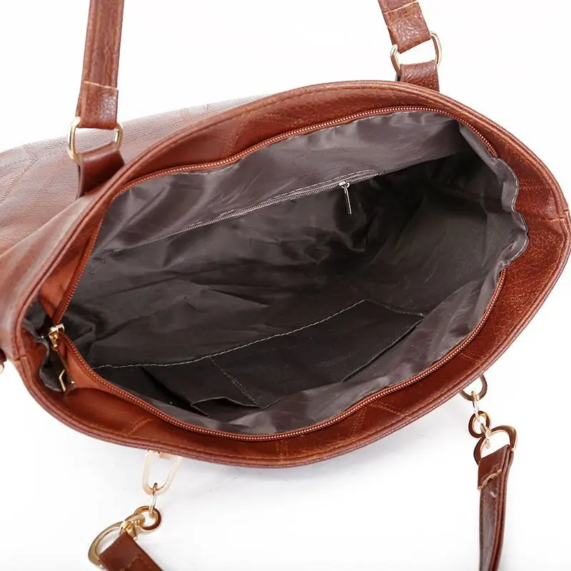 Дамски чанта от изкуствена кожа 2023, Нова чанта през рамо с голям капацитет, Зашити от шестте теми, Чанта за майката и бебето