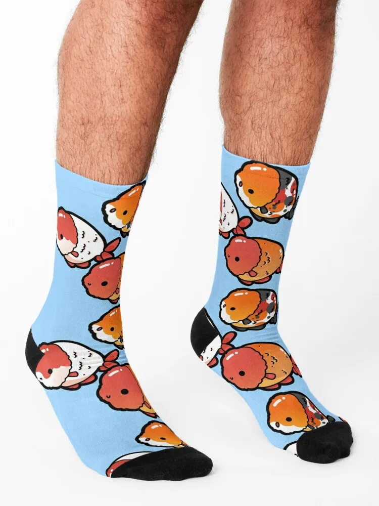 Чорапи Ranchu със златен рибата, эстетичные мъжки компресия чорапи