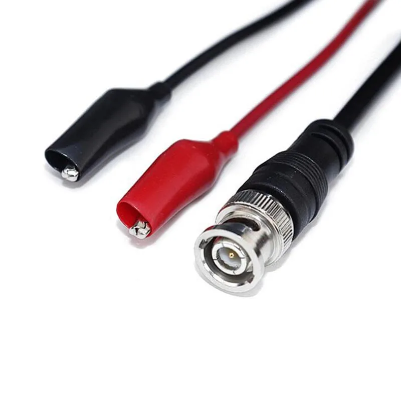 1 метър BNC plug кабел с Двоен щипка тип 