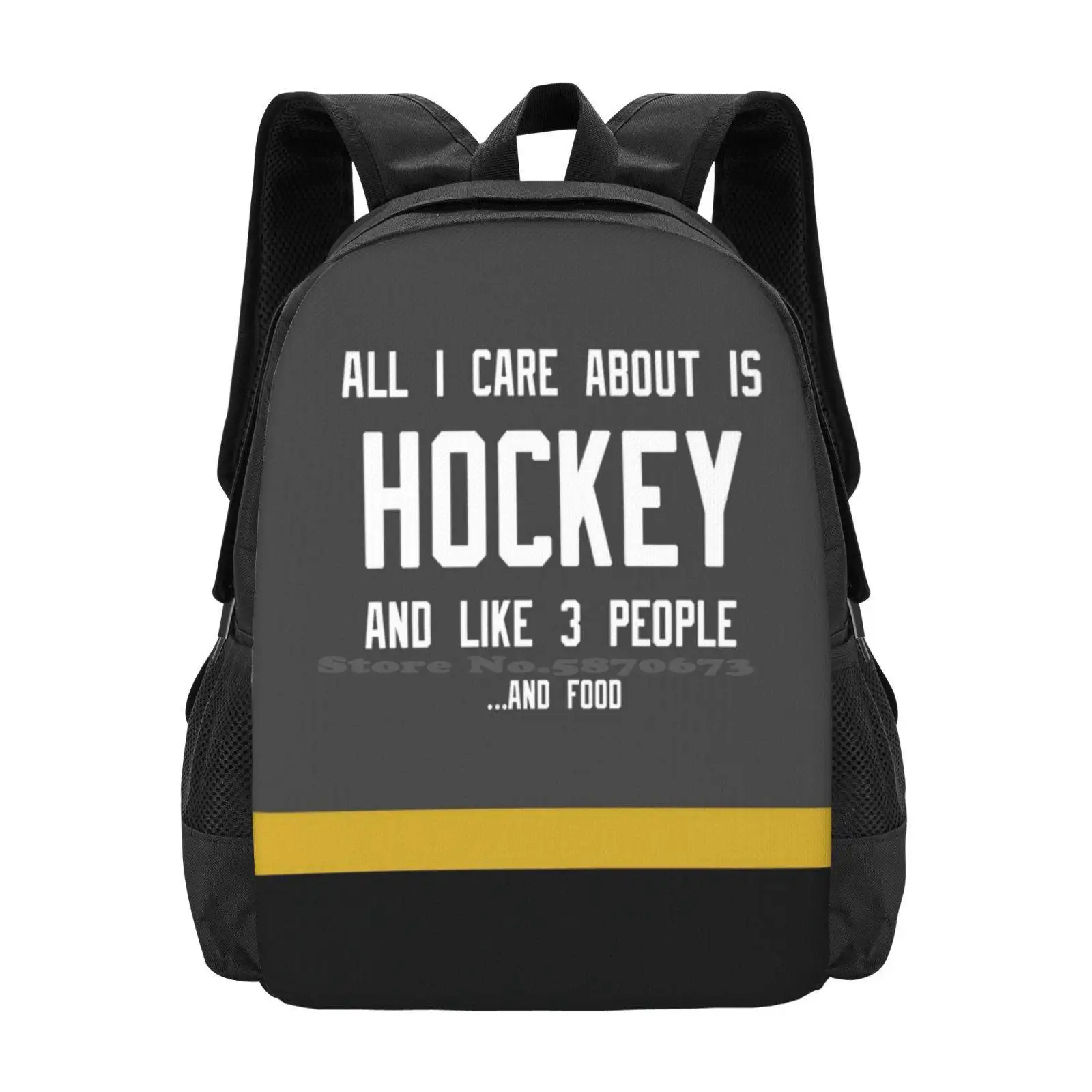 Всичко, за което ми пука, е Хокей-Вегас, модерен дизайн, пътен лаптоп, Училище, раница, чанта, Vegas Golden Knights Hockey Fleury