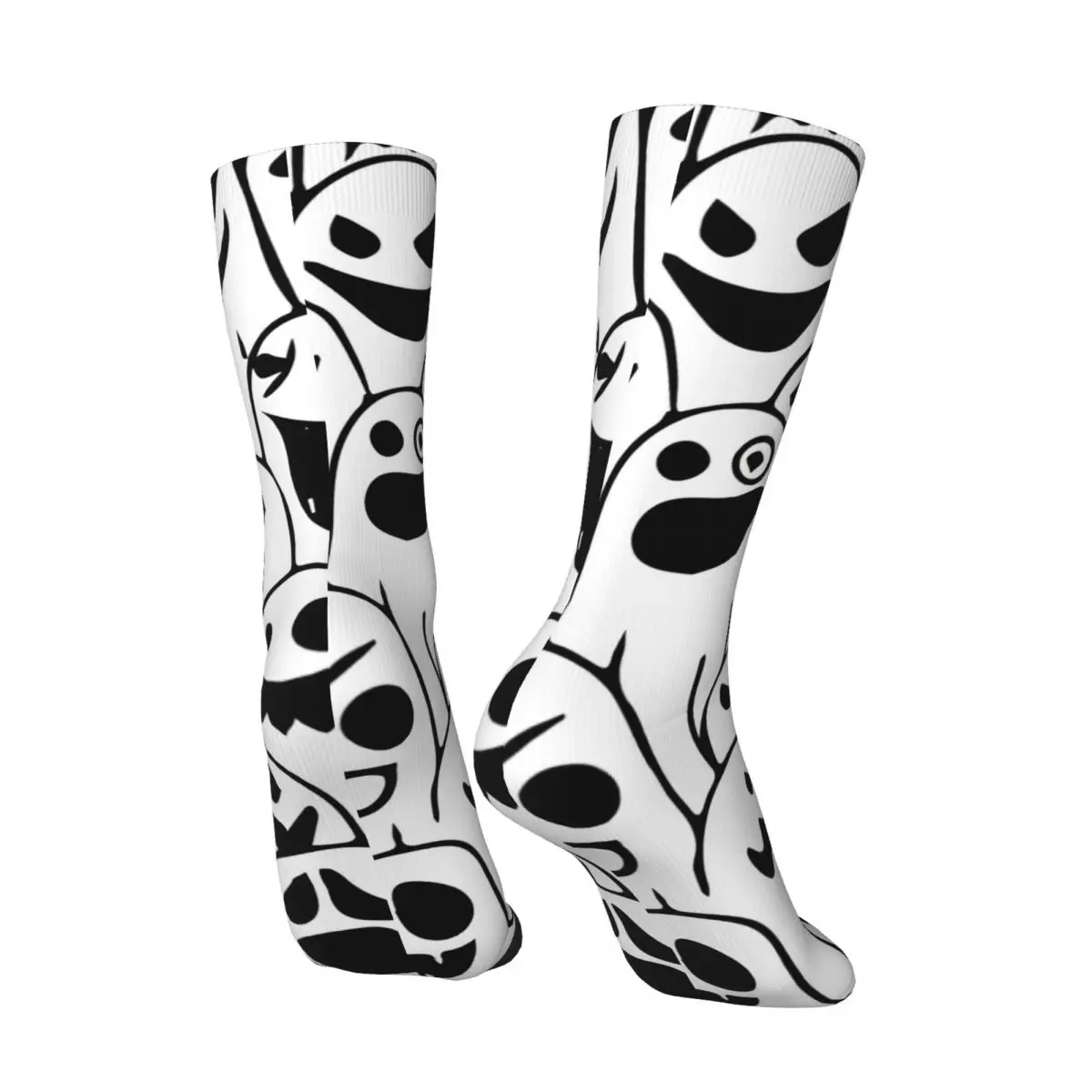Хелоуин, Забавни мъжки чорапи с шарени призрак, Ретро, Лицето на Духа, Хип-Хоп, Безшевни чорапи за екипажа, Подарък за рисуване с принтом