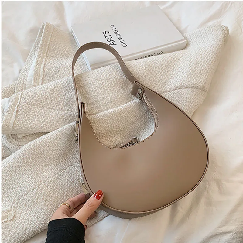 Дамски чанта под мишниците 2023, Нова мода проста чанта-месинджър с едно рамо, чанта за равиоли, Лунен зъб