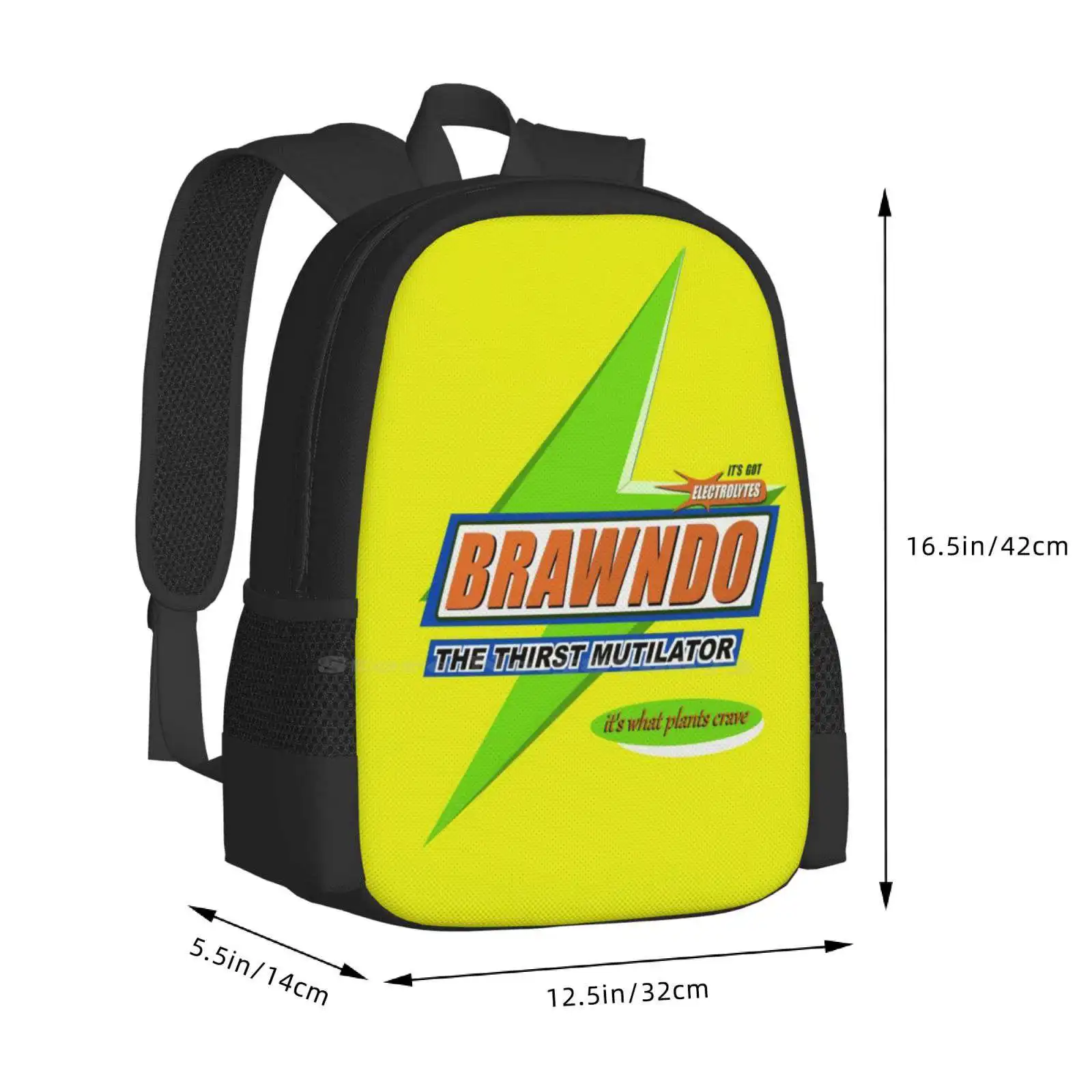 Brawndo More Pattern Design Пътни училищни чанти за лаптоп Brawndo Electrolites