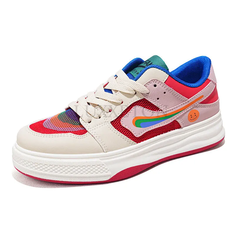Обувки за жени, Благородна Жена вулканизированная обувки с шнур, разноцветни дамски маратонки, спортни обувки на платформа, дамски Zapatos