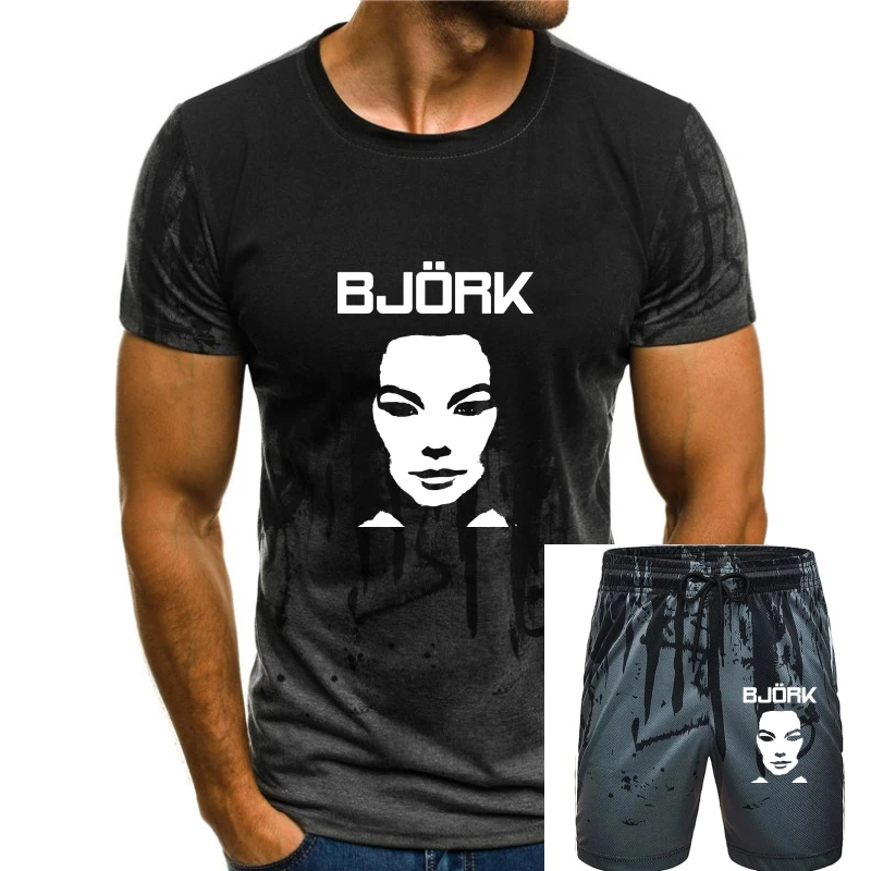 Тениска Бьорк Мъжки 80Indie в стил пънк-електро Ретро, Ежедневни тениска от 100% памук, Размер САЩ S 3Xl