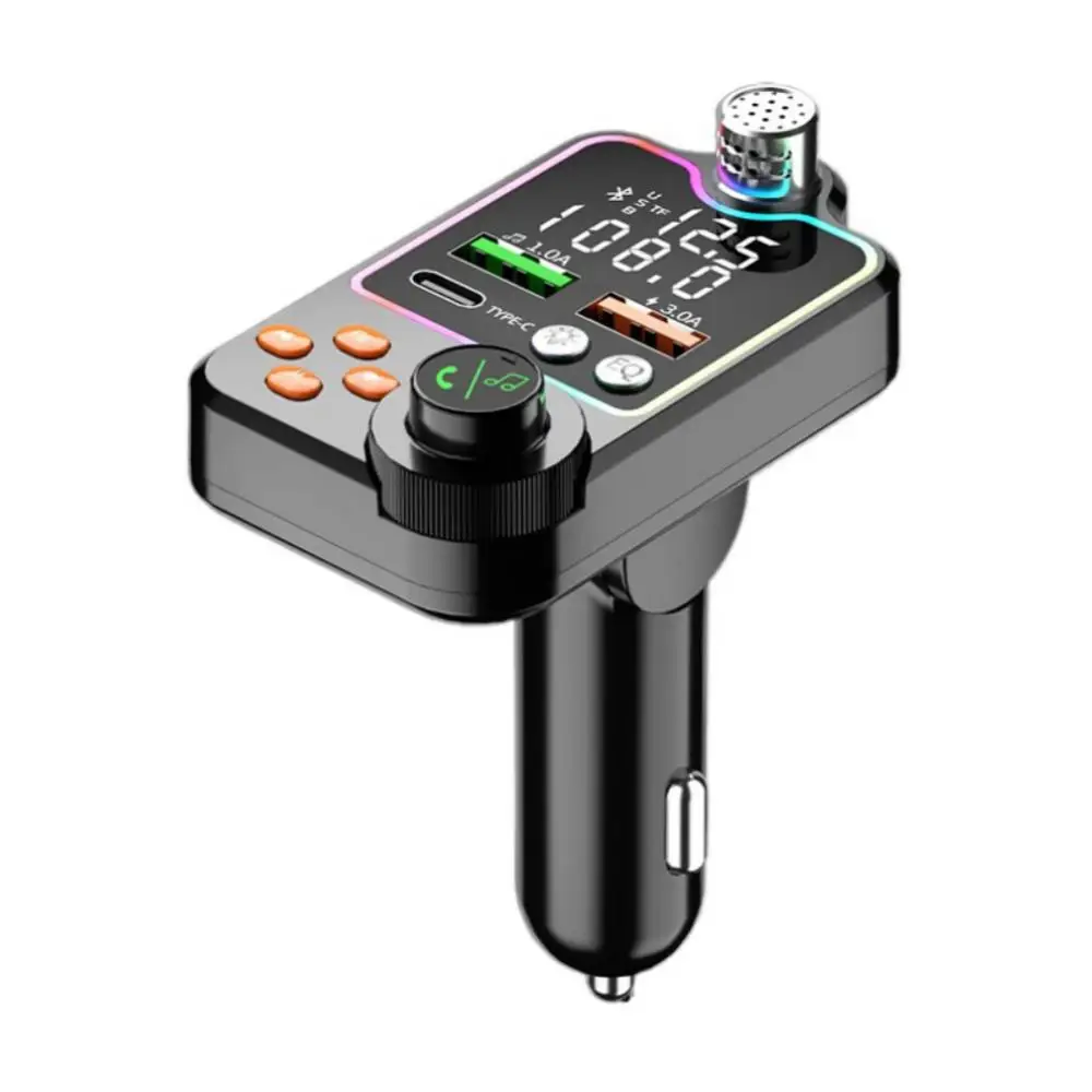 1-8 бр. Bluetooth 5,0 Кола FM-предавател, Двойно Зарядно за Кола USB PD Type-C, Бързо Зареждане, Безжичен Разговор 