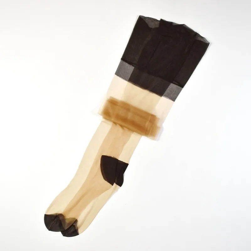 дамски чорапи с дължина 106 см, Без еластичност, Прозрачни чорапи за бедрата, ретро цвят, тънки чорапи носочные изделия за жартиери