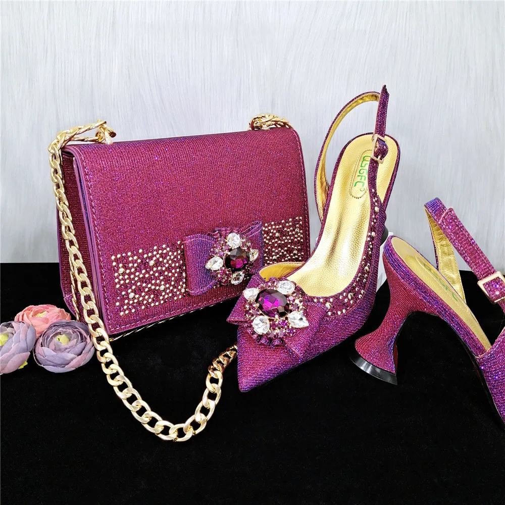 Последните Обувки И чанти в стил INS 2023 Красиви И Благородни Дамски Обувки И чанта, Украсена с Големи Панделки, Вечерни Обувки