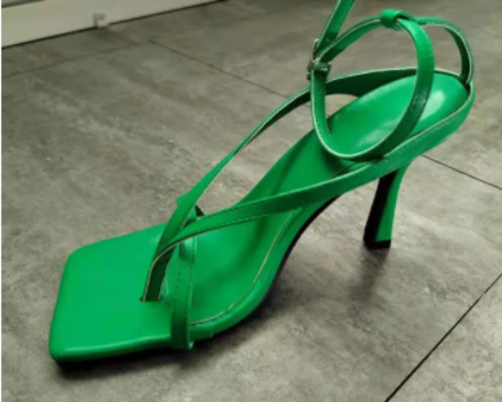 Дамски обувки DEONTE / 2023, лято, обикновена изделия с квадратни пръсти, Модни Пикантни обувки на тънък ток, Вечерни Ежедневни офис дамски обувки-лодка Tacones