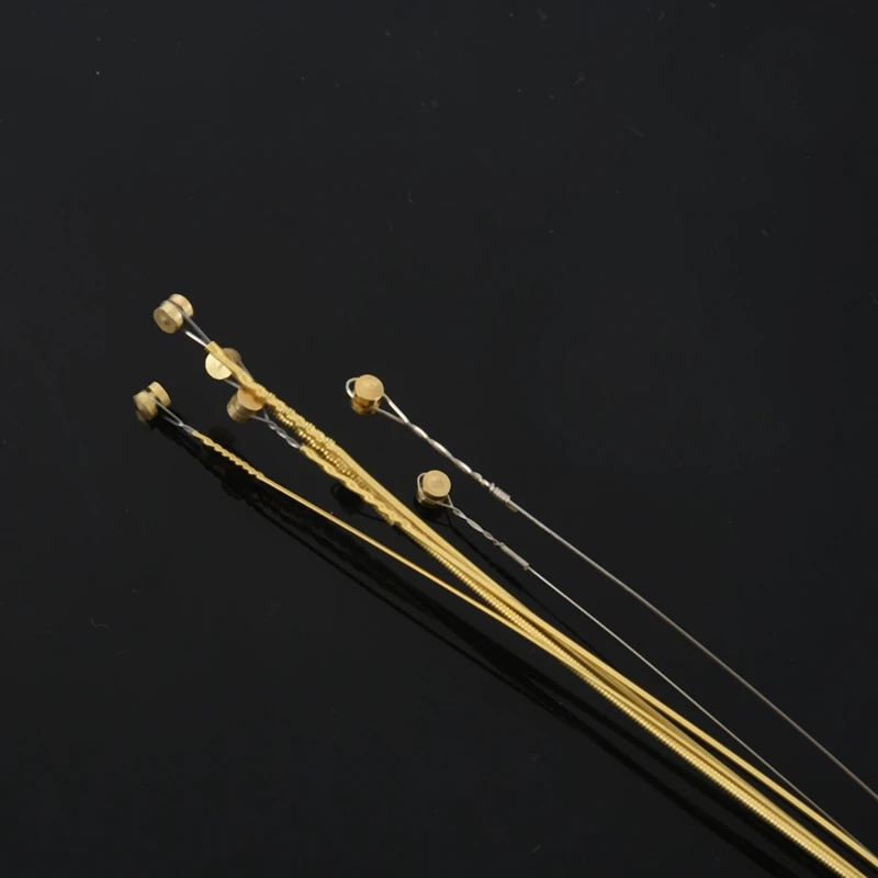 1 Комплект струни рейнбоу цветове За акустична китара и 6 бр. Китарни струни E, A, D, G, B, E от Стомана, никелиран