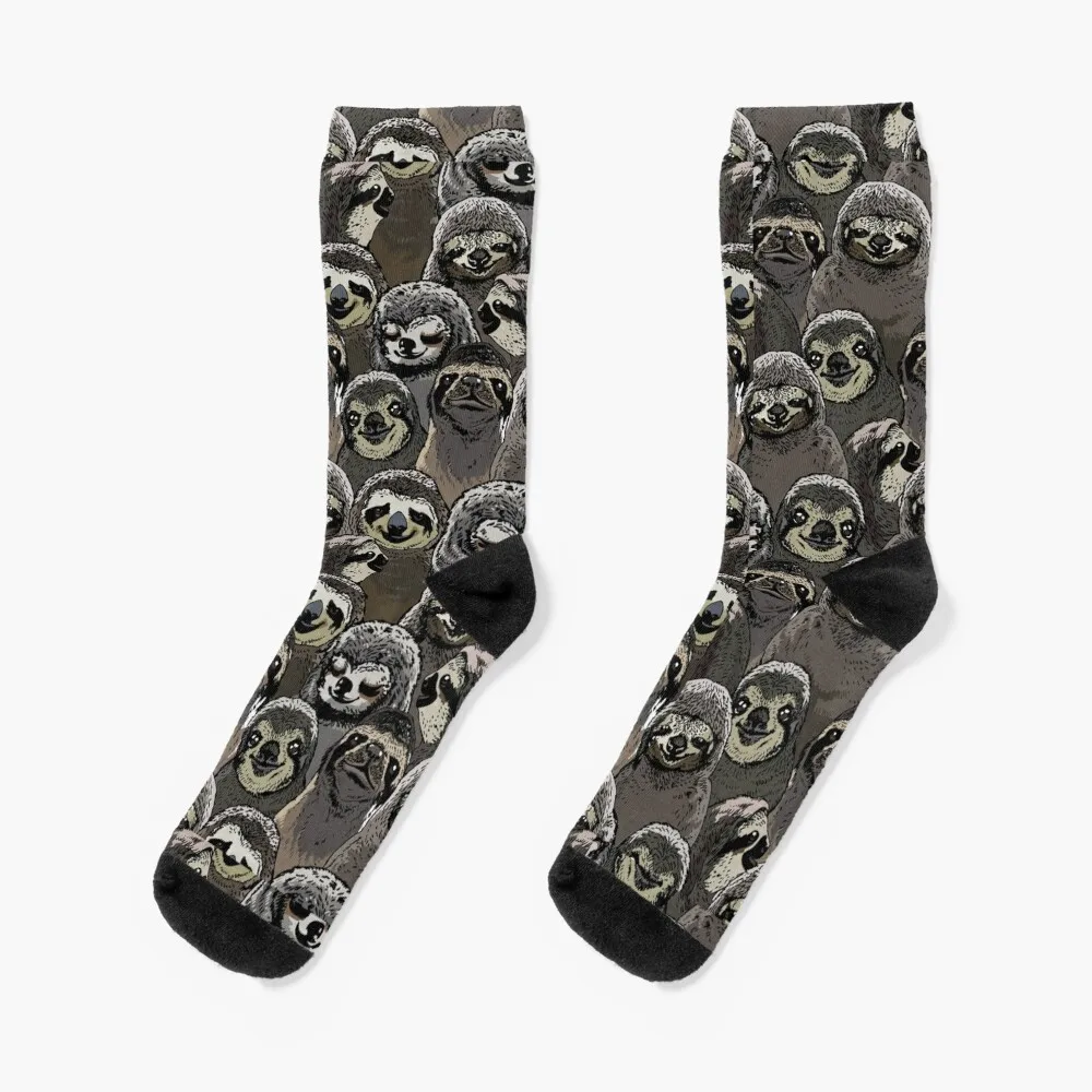 Чорапи Social Sloths, колоездене, чорапи, нескользящие футболни чорапи, обувки за голф