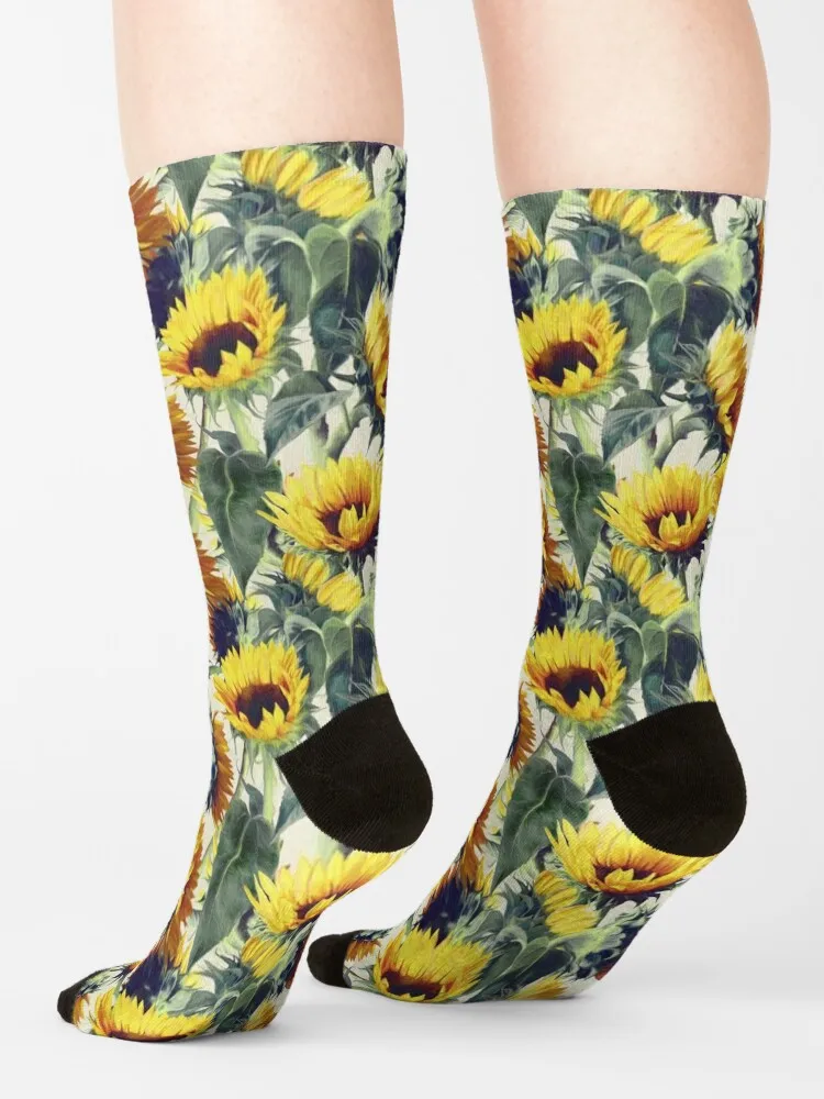 Чорапи Sunflowers Forever, екшън чорапи за туризъм