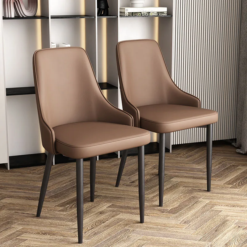 Офис метални трапезни столове с облегалка, тоалетен черно стол, модерен бар в хола, Кухненски мебели Sillas Cocina A1