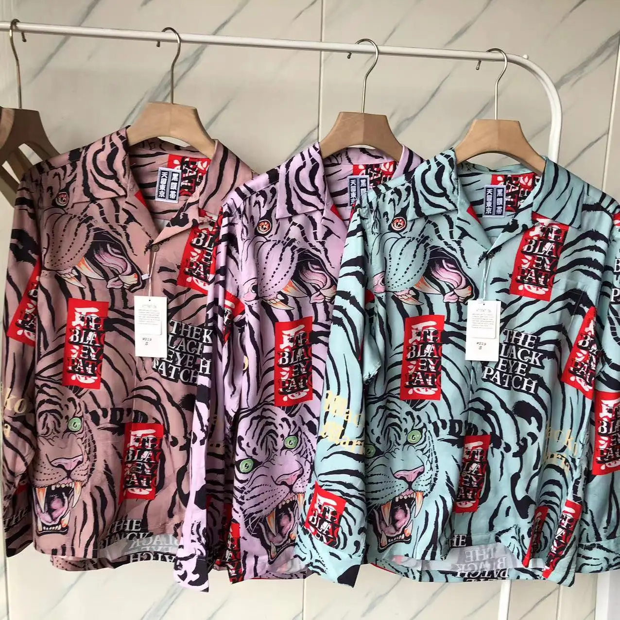 WACKO MARIA Хавайска риза с пълна Принтом Тигър, мъжки И дамски летни ризи 2023fw