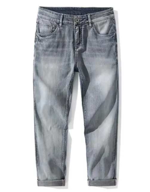 Дънки за Мъже Демисезонные Дънкови панталони Slim Fit Стрейчевые Дънки в Класически стил в Размер 28-40