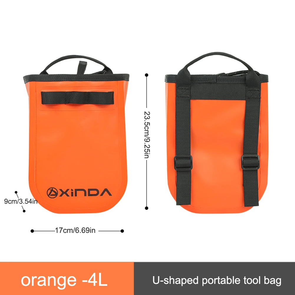 Чанта за инструменти за работа на голяма височина Обем 4 л, износостойкая водоустойчив поясная чанта за съхранение, многофункционален калъф за катерене на съвсем малък