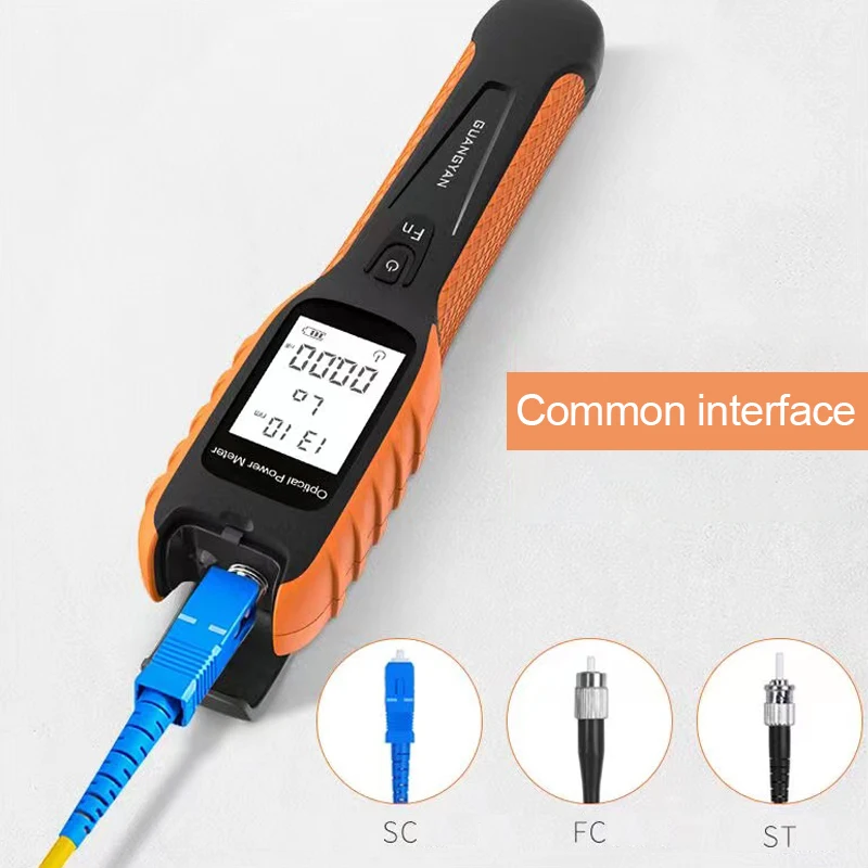 Измерване на оптична Мощност Акумулаторна Батерия Тестер Оптичен Кабел USB за Зареждане с led подсветка Mini OPM, ФК/SC/ST Безплатна Доставка G11