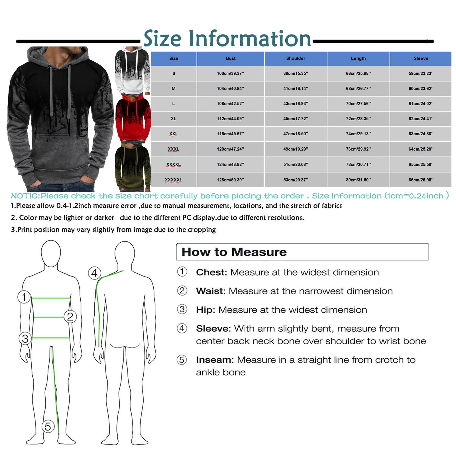 Модерни мъжки Блузи 2023, Нов Пуловер Наклон на Цвят, с Дълги ръкави, Hoody, Всекидневни спортен костюм, Hoody, Реколта Градинска Облекло