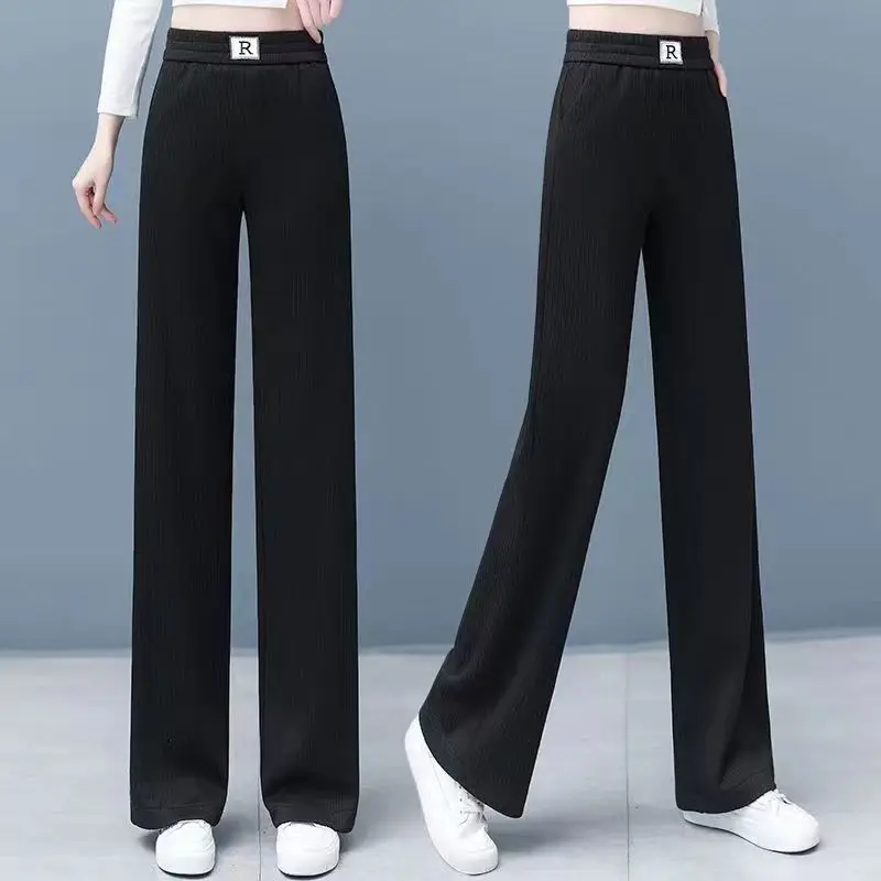 2023, Пролетно-летни спортни Панталони за жени, прави Панталони пълна дължина с висока Талия, Нови Панталони свободно, намаляване, Дамски панталони T06