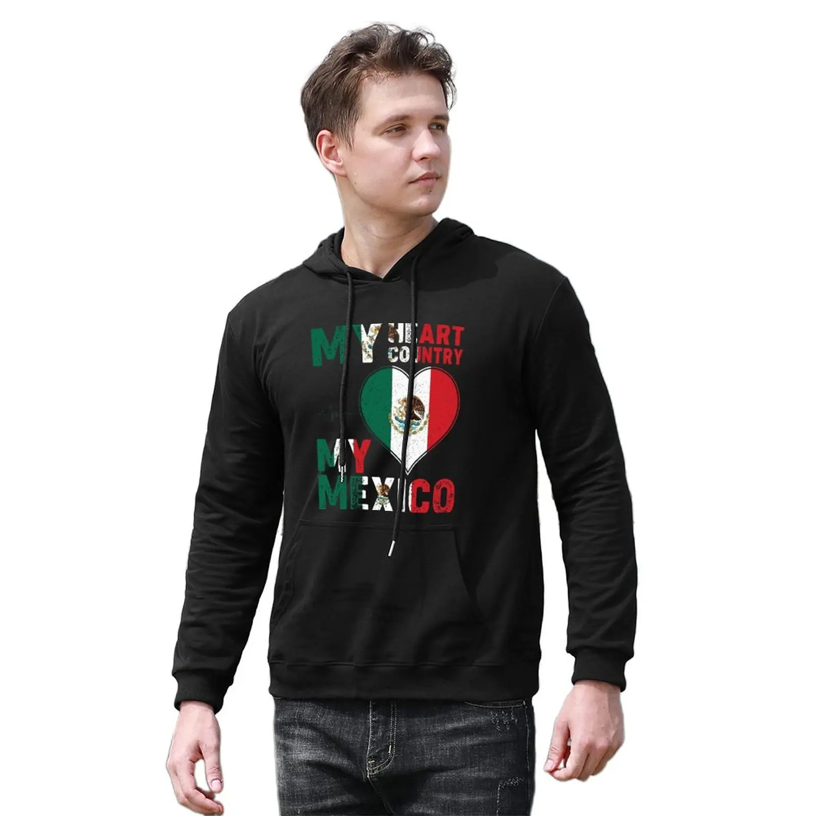 My Heart, Моята страна, Моята Мексико, Мъжки пуловер памук с качулка 6XL, Есента на Улицата пуловер, Hoody, Ежедневни hoody в стил хип-хоп