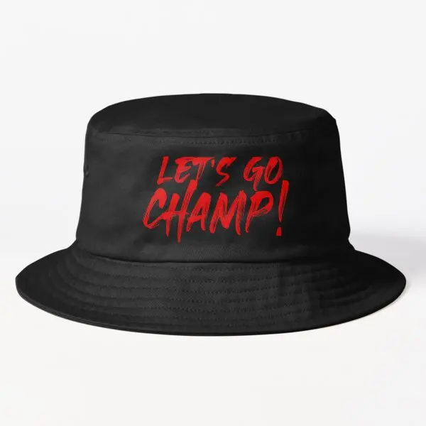 Let ' s Go Champ От Shannon Briggs Bucket Панама Градинска мъжка Лятна Рибка Мода Плътен цвят черен Случайни спортен хип-хоп