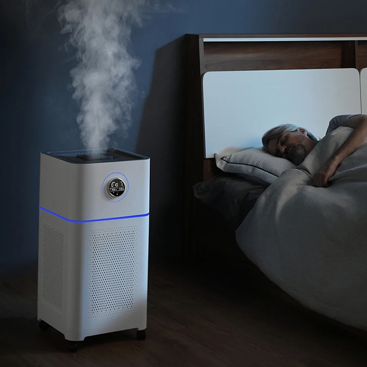 Sasha Wifi за спални дома Премахва алергични UVC пречистватели на въздух Пречистване на Hepa Филтри с овлажнители