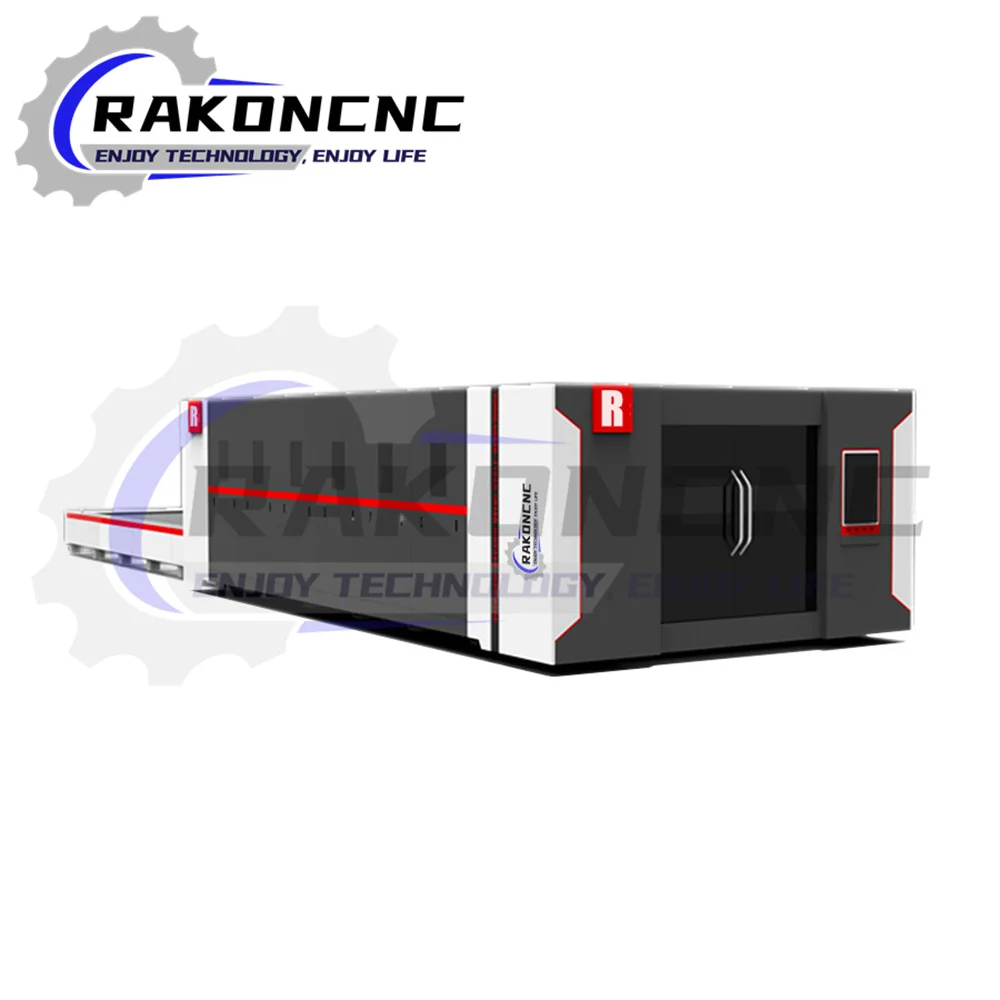 Тежкотоварни точност ръководят fiber-лазерна машина за рязане на цената RC1530FB с напълно затворена структура за производство на метал