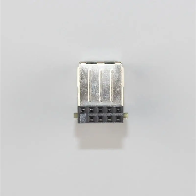1-10 бр. 9pin дънна Платка на 2 порта USB2.0 Двойно USB A 9-Пинов Адаптер Конвертор Печатна платка Удължител карти Вътрешен Comp