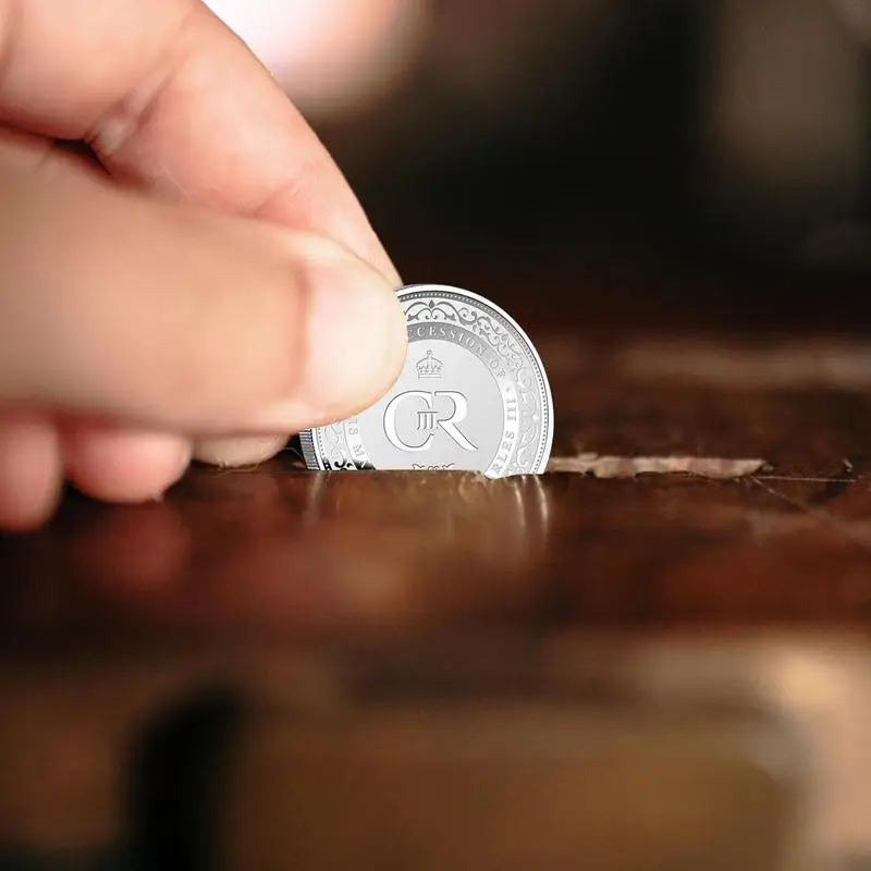 Монети на Крал Чарлз, Крал на Англия, Негово Величество, Сувенири, Иконата с 3D Релефно, са подбрани монета, Спомен колекция, Ръчна изработка