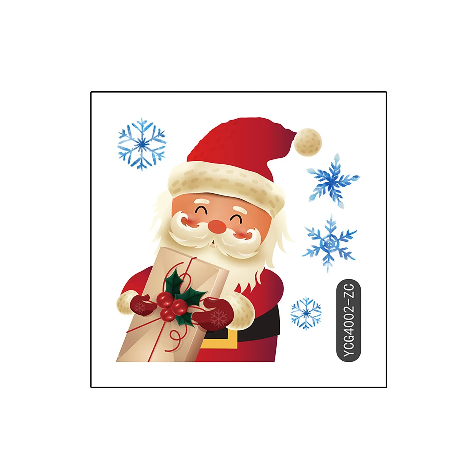 Светещ стикер с Дядо Коледа, Коледна украса, самозалепващи етикети в ключа, Интериор за спални, хол, светещи в тъмното стикери за стена
