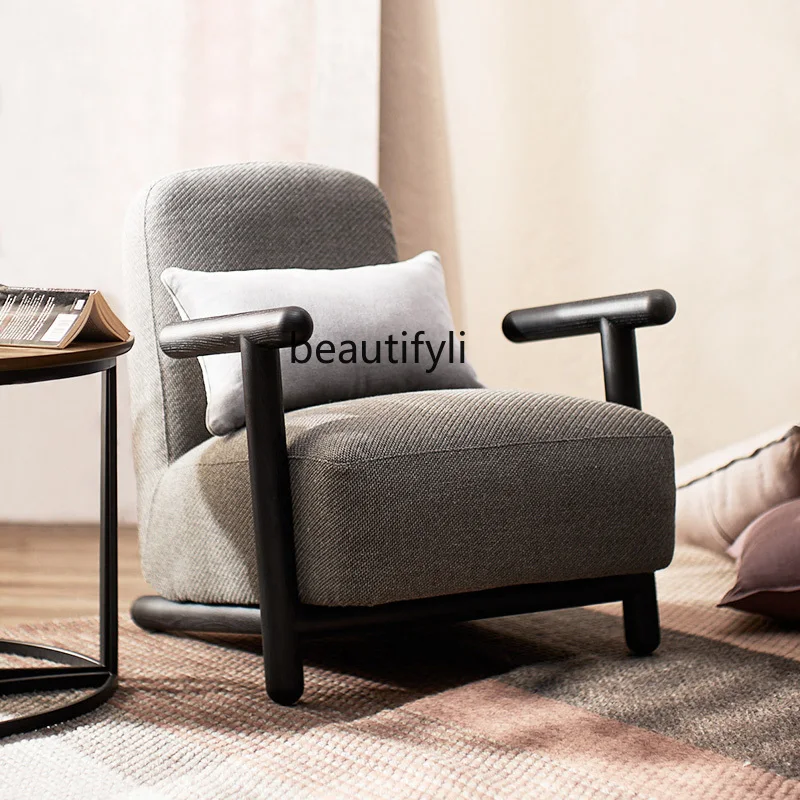 Твидовое стол-шейни, Скандинавски съвременно минималистичное стол за почивка, единичен разтегателен диван и фотьойл