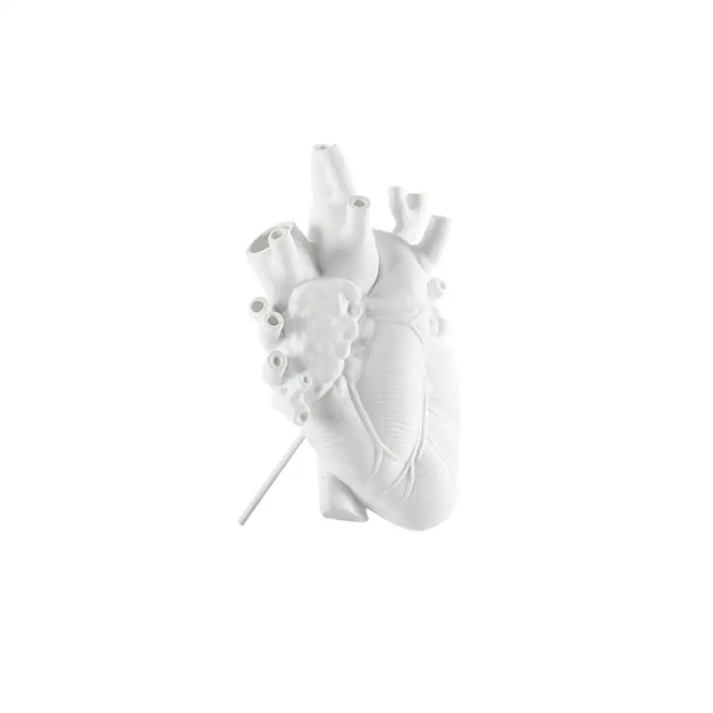Анатомическая Ваза за цветя във формата на Сърце Статуя от Смола Саксия Украшение за Дома интериор