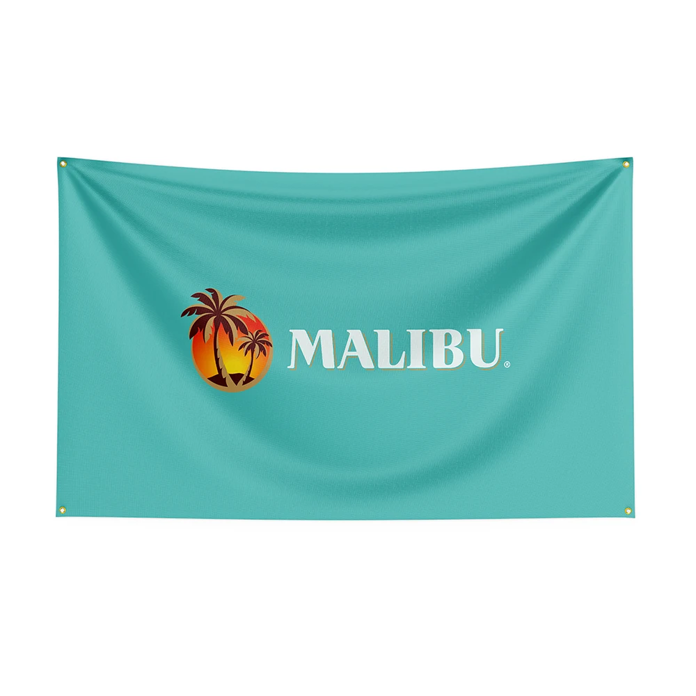 Флаг Малибу 3x5, Банер с алкохол от полиестер, отпечатани полиестер За украса, Декор хартата, Банер за украса на хартата, Банер хартата
