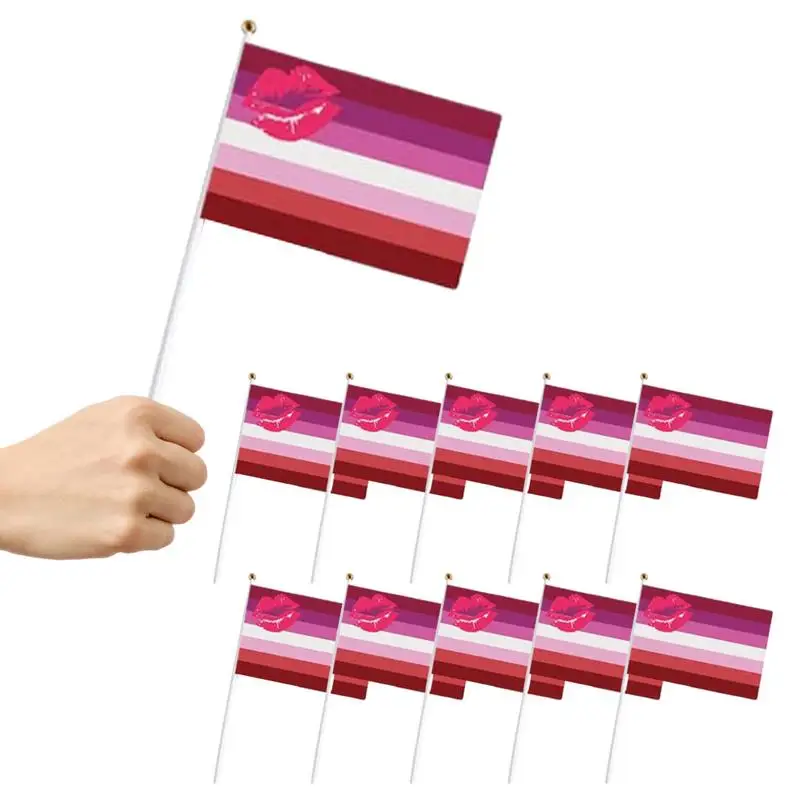 Лесбийки Флаг Прогресивно Знамена Les Flags Открит Ярък Цвят, Устойчив На Избледняване Флаг Залез, Двойно Зашити Знамена от Полиестер Les Sunset Pride